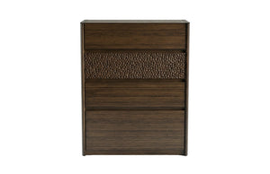 Greenington Zeva Solid Bamboo Chest of Drawers Walnut Finish Sculptural Bedroom Storage GZA004BL