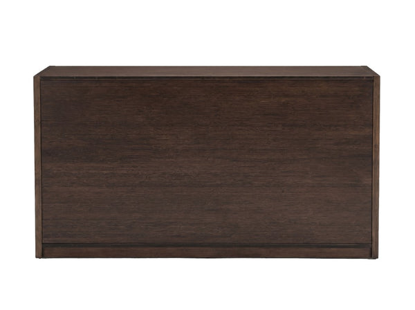 Greenington Zeva Solid Bamboo Dresser with Carved Fronts and Walnut Finish for Modern Bedrooms GZA005BL