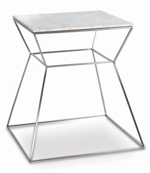 Soho Concept Gakko End Table - Elegant White Marble Top With Brushed Stainless Steel Or Gold Frame Finish   Soho-concept-dining-chair-13797