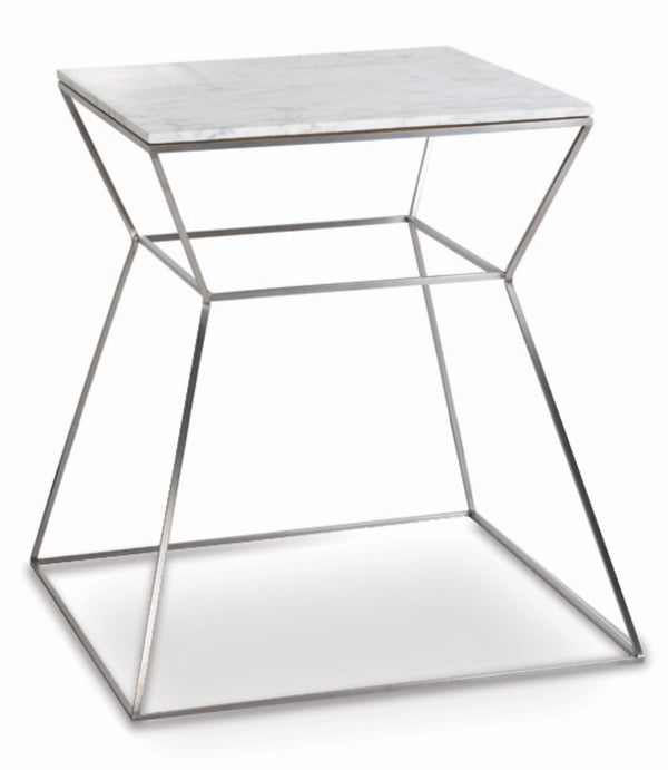 Soho Concept Gakko End Table - Elegant White Marble Top With Brushed Stainless Steel Or Gold Frame Finish   Soho-concept-dining-chair-13797