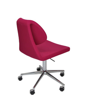 Soho Concept Gakko Office Chair - Stylish Dark Grey Camira Wool With 5-year Guarantee, Adjustable & Durable Design Pink  Soho-concept-dining-chair-11825