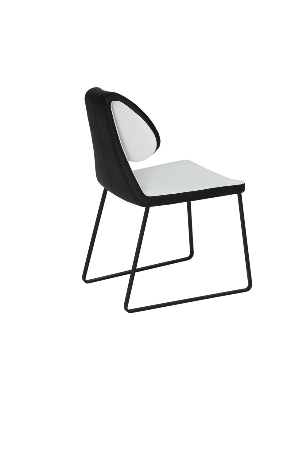 Soho Concept Gakko Slide Chair: Stylish Dining Seat With Premium Fabric Options & Lifetime Guarantee, Turkiye Made White  Soho-concept-dining-chair-03718