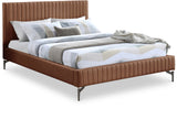 Gallo Cognac Vegan Leather Full Bed GalloCognac-F Meridian Furniture