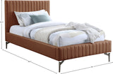 Gallo Cognac Vegan Leather Twin Bed GalloCognac-T Meridian Furniture