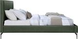 Gallo Green Vegan Leather King Bed GalloGreen-K Meridian Furniture