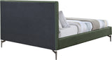 Gallo Green Vegan Leather King Bed GalloGreen-K Meridian Furniture