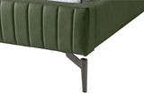 Gallo Green Vegan Leather King Bed GalloGreen-K Meridian Furniture