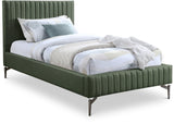 Gallo Green Vegan Leather Twin Bed GalloGreen-T Meridian Furniture