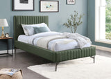 Gallo Green Vegan Leather Twin Bed GalloGreen-T Meridian Furniture