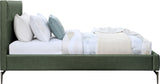 Gallo Green Vegan Leather Twin Bed GalloGreen-T Meridian Furniture