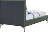 Gallo Green Vegan Leather Twin Bed GalloGreen-T Meridian Furniture