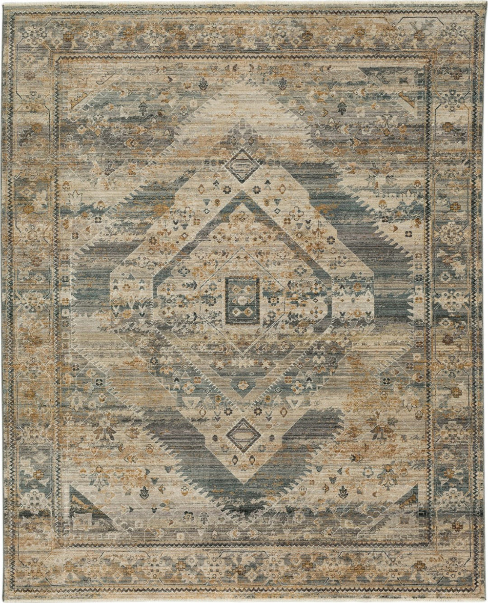 Gamin Grey 2' 7" x 7' 3" Area Rug Karastan Rugs