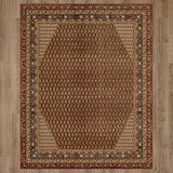 Karastan Rugs Bedouin Garavalli Machine Woven Polyester Traditional Area Rug Dusty Taupe 9' 6" x 12' 11"