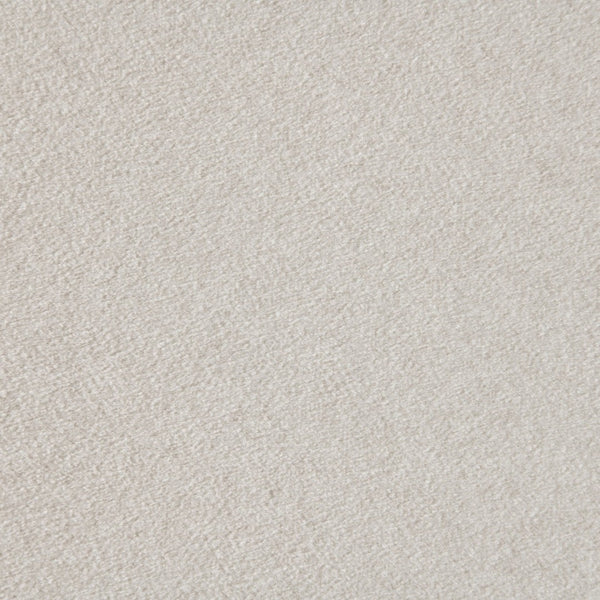 Meridian Furniture Gatsby Twin Trundle Bed Scalloped Curved Velvet Upholstered Frame for Guest Bedroom Cream GatsbyCream-T