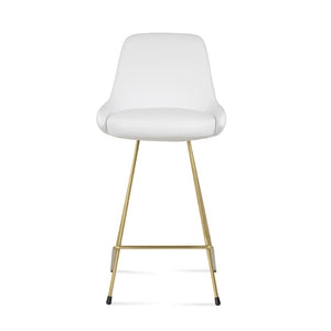 Soho Concept Gazel Cat- Stylish Bar & Counter Stools With Soft Leatherette Upholstery, 2-year Guarantee, Modern Design White  Soho-concept-dining-chair-08799