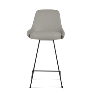 Soho Concept Gazel Cat- Stylish Bar & Counter Stools With Soft Leatherette Upholstery, 2-year Guarantee, Modern Design Light Grey  Soho-concept-dining-chair-08795