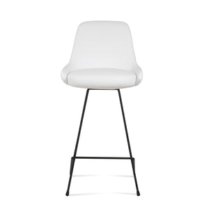 Soho Concept Gazel Cat- Stylish Bar & Counter Stools With Soft Leatherette Upholstery, 2-year Guarantee, Modern Design White  Soho-concept-dining-chair-08797