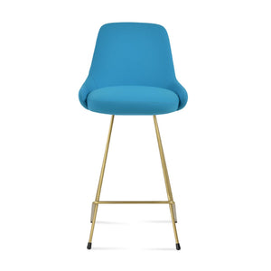 Soho Concept Gazel Cat Barstools & Counterstools - Luxurious Boucle, Velvet, & Nubuck Fabrics With 10-year Guarantee Brass,Turquoise  Soho-concept-dining-chair-08804