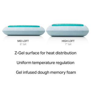 Malouf Gel Dough® + Z™ Gel Pillow - Experience Unmatched Cooling Comfort With Premium Memory Foam Support   Zzkkhpgl