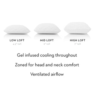 Malouf Zoned Gel Dough® Pillow - Ultimate Comfort With Cooling Gel And Breathable Zones Technology™ For Sleep   Zzqqhpzg