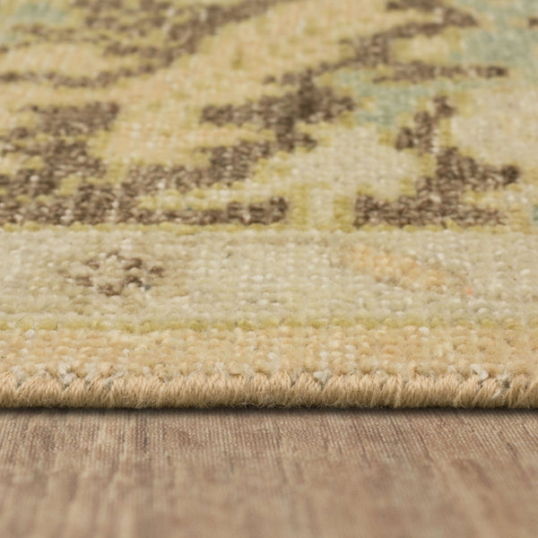 Karastan Rugs Artemisia By Bobby Berk Gloriosa Hand Knotted Flatwoven Wool Area Rug Gold 9' x 12'