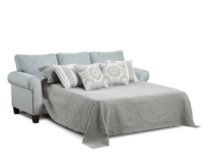Fusion Grande Mist Versatile Sleep Sofa In Grey With Reversible Cushions & Decorative Pillows For Style Grey Ws,100% Polypropylene 1144 Grande Mist Sleeper