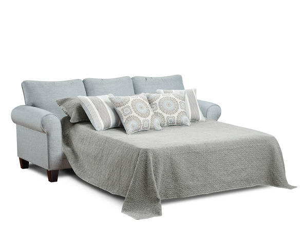 Fusion Grande Mist Versatile Sleep Sofa In Grey With Reversible Cushions & Decorative Pillows For Style Grey Ws,100% Polypropylene 1144 Grande Mist Sleeper