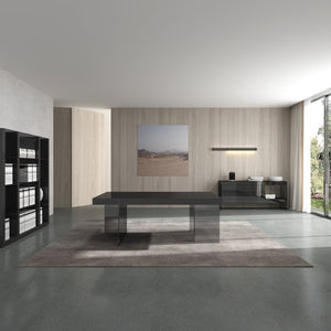 Cloud Modern Wall Unit with Durable Wood & Unique Glass Base – Contemporary Classic Design