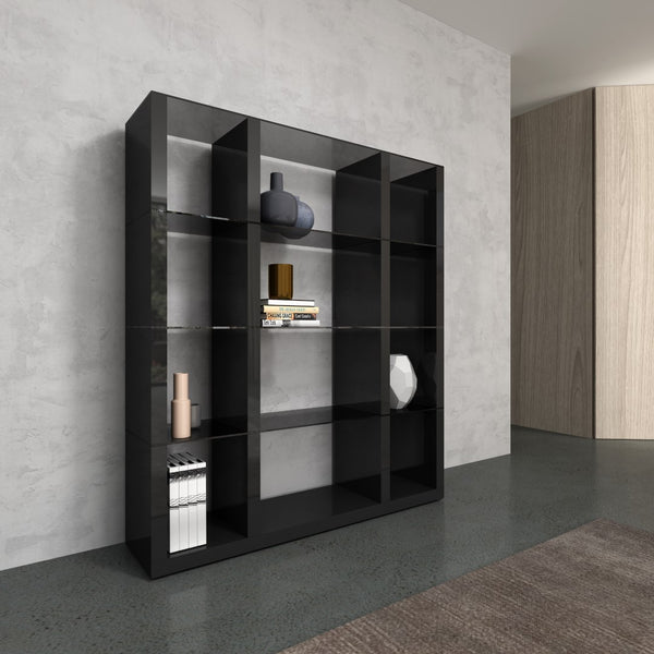 Cloud Modern Wall Unit with Durable Wood & Unique Glass Base – Contemporary Classic Design