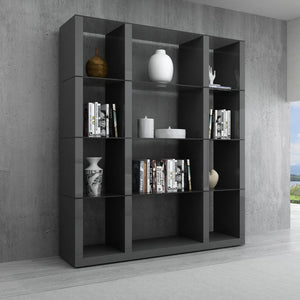 Cloud Modern Wall Unit with Durable Wood & Unique Glass Base – Contemporary Classic Design