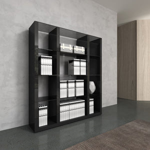 Cloud Modern Wall Unit with Durable Wood & Unique Glass Base – Contemporary Classic Design