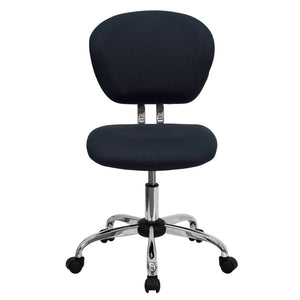 English Elm Beverly Mid-Back Mesh Ergonomic Task Chair with Chrome Base for Ultimate Comfort and Productivity Gray H-2376-F-GY-GG