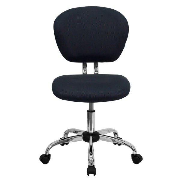 English Elm Beverly Mid-Back Mesh Ergonomic Task Chair with Chrome Base for Ultimate Comfort and Productivity Gray H-2376-F-GY-GG