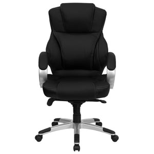 English Elm Hawkins High Back LeatherSoft Executive Office Chair with Ergonomic Design & Adjustable Comfort H-9626L-2-GG