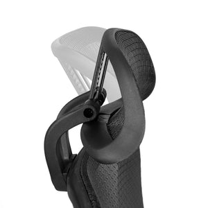 English Elm LO Ergonomic Mesh Office Chair with Adjustable Headrest, Lumbar Support, Synchro-Tilt for Comfort Black H-LC-1388F-1K-BK-GG