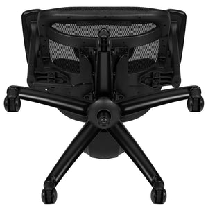 English Elm LO Ergonomic Mesh Office Chair with Adjustable Headrest, Lumbar Support, Synchro-Tilt for Comfort Black H-LC-1388F-1K-BK-GG