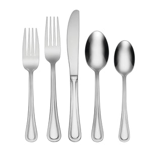 Lenox Hollis 74 Piece Stainless Steel Flatware Set Service for 12 with Mirror Finish H081074A
