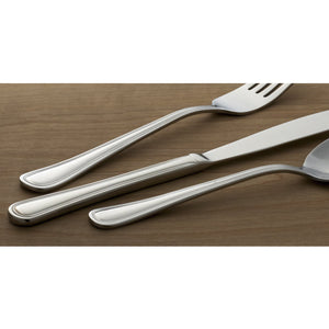 Lenox Hollis 74 Piece Stainless Steel Flatware Set Service for 12 with Mirror Finish H081074A