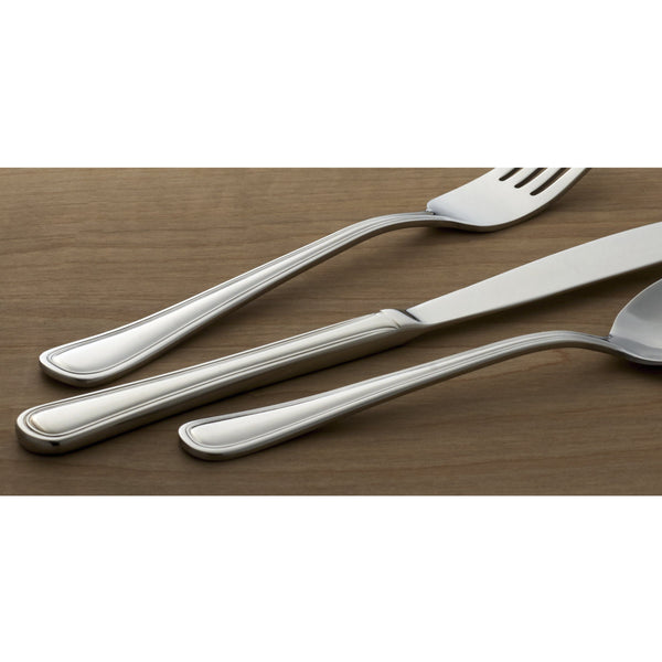 Lenox Hollis 74 Piece Stainless Steel Flatware Set Service for 12 with Mirror Finish H081074A
