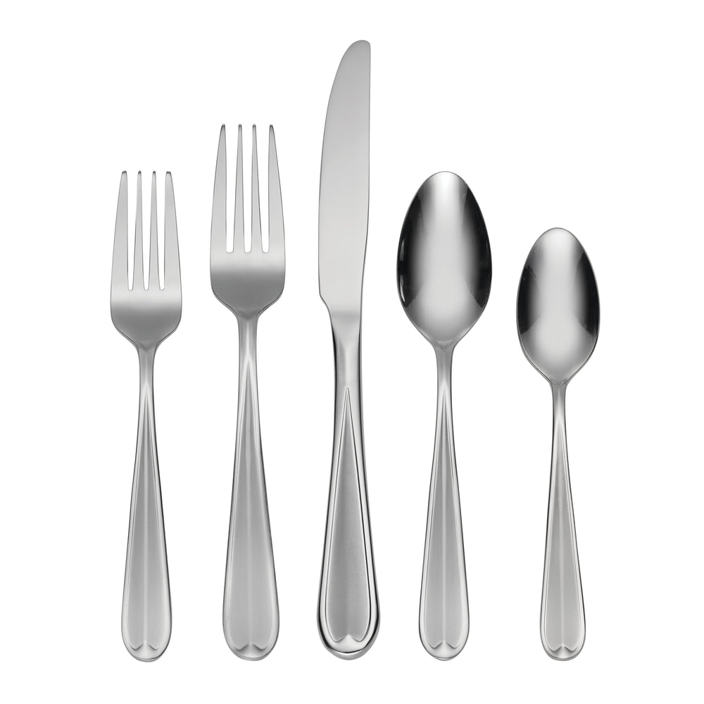 Lenox Dylan 42 Piece Stainless Steel Flatware Set with Satin Finish for Elegant Dining H085042A
