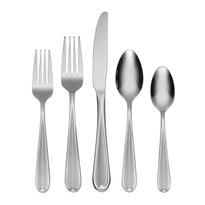 Lenox Dylan 42 Piece Stainless Steel Flatware Set with Satin Finish for Elegant Dining H085042A