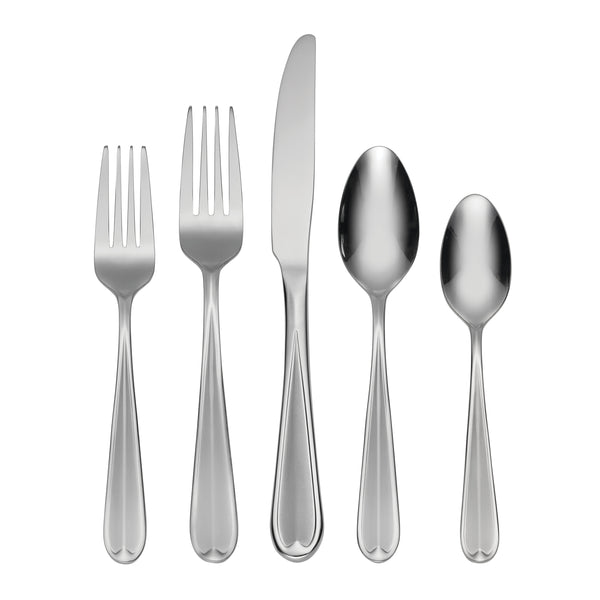 Lenox Dylan 42 Piece Stainless Steel Flatware Set with Satin Finish for Elegant Dining H085042A