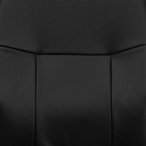 English Elm Paulson Mid-Back Executive Office Chair in Black Vinyl - Ergonomic Comfort & Custom Adjustability H8020-GG