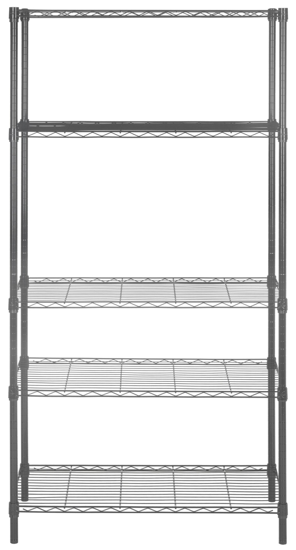 Safavieh Ceasar 5-Tier Chrome Wire Adjustable Rack - Heavy-Duty Storage For Kitchens, Garages, And More! HAC1006A