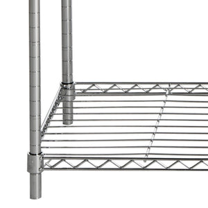 Safavieh Betsy Chrome Wire Adjustable Garment Rack - Stylish, Portable Storage For Clothes, Easy Assembly & Versatile Use HAC1008A