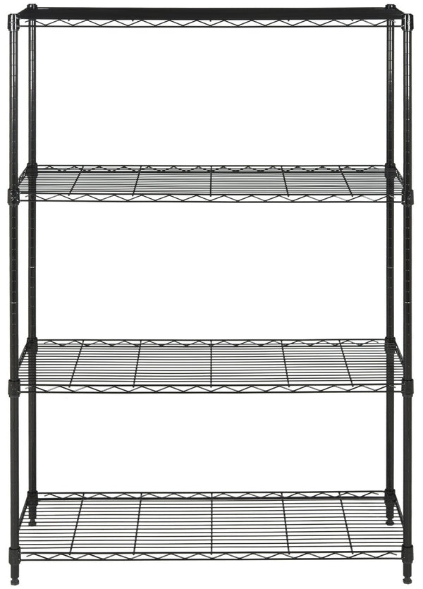 Safavieh Delta 4 Tier Chrome Wire Shelving Unit - Versatile Storage Rack For Kitchen, Garage & Closet Solutions HAC2001A