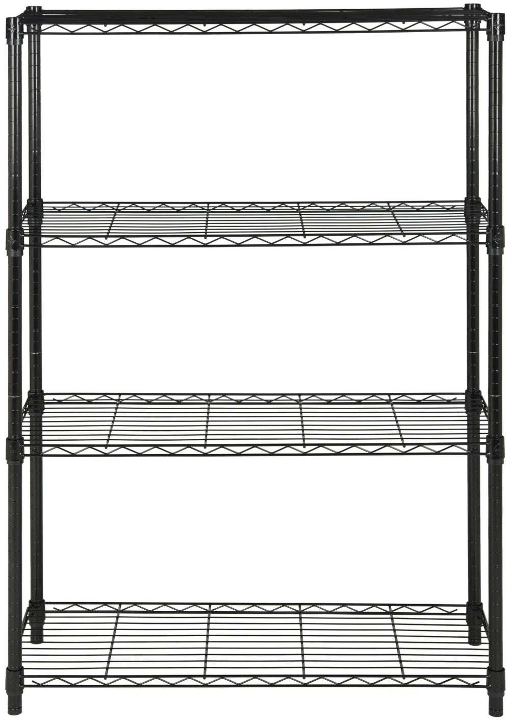 Safavieh Bravo 4-Tier Chrome Wire Shelving Unit - Versatile Storage Solution For Home, Office & Retail Use HAC2002A