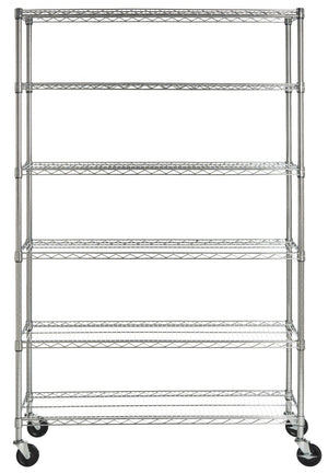 Safavieh Juliet 6-Tier Heavy Duty Chrome Wire Shelving Unit – Maximize Storage In Garage, Workshop & More! HAC2005A