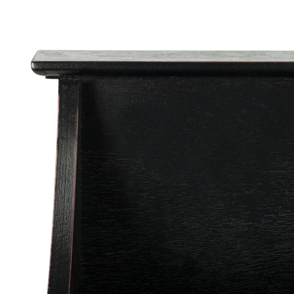 Safavieh Darcey Elegant Wall Rack - Stylish Entryway Storage Solution With Hooks For Coats And Essentials Black HAC5702A