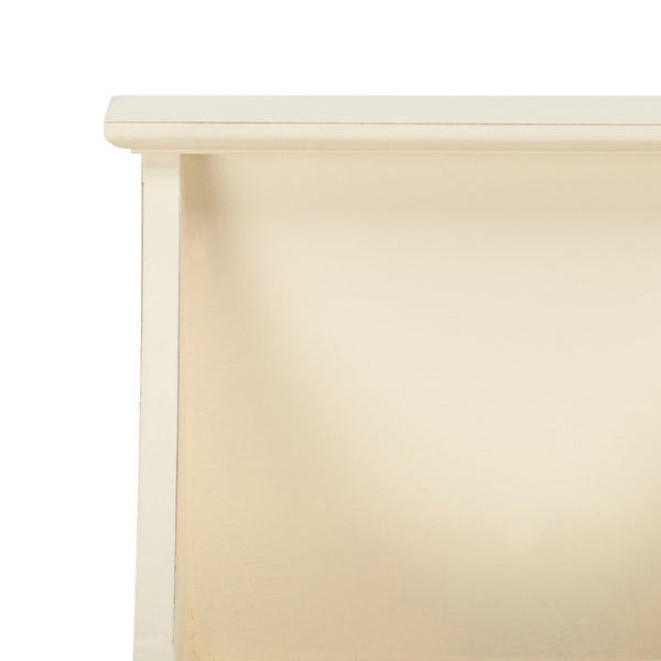 Safavieh Darcey Elegant Wall Rack - Stylish Entryway Storage Solution With Hooks For Coats And Essentials White HAC5702C